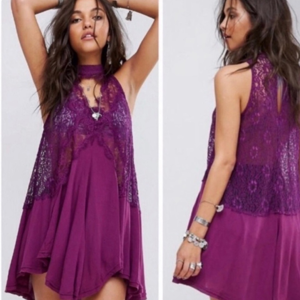 Free People Women’s Tale Tell Heart Sleeveless Lace NWT Size XS - Picture 2 of 2